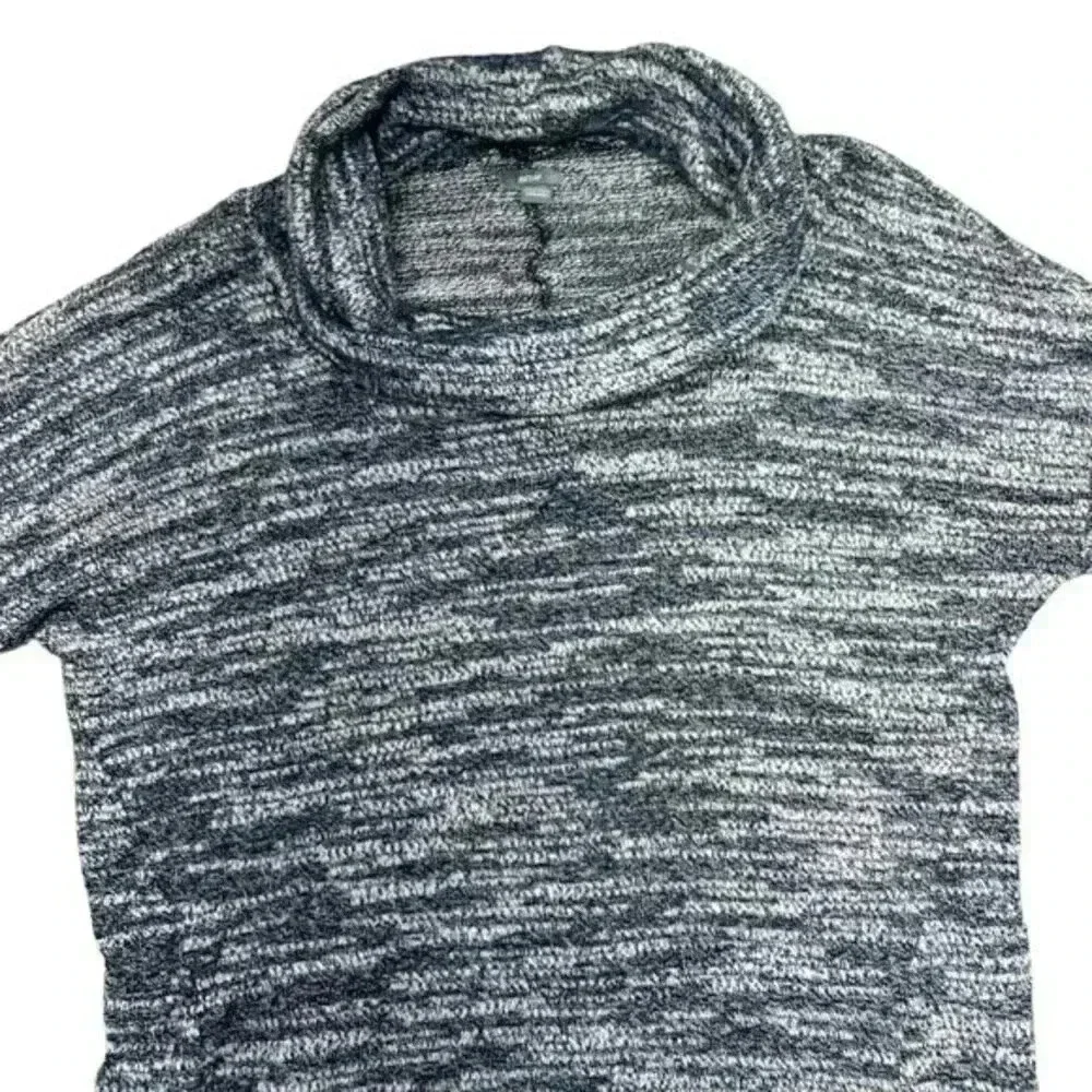 Aerie Blue and White Cowl Neck Marled Soft Pullover Sweater Women’s L - Picture 3 of 6
